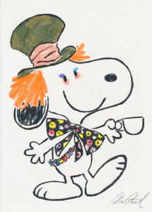 Colleen Atwood sketch Snoopy as Mad Hatter