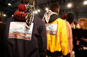 Backstage at Kenzo Men's Fall 2017