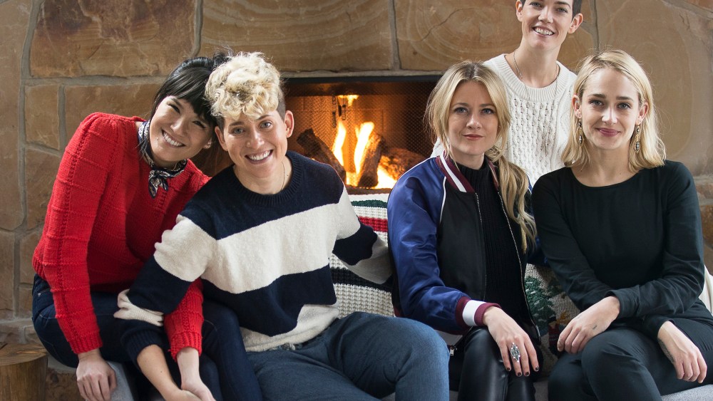 The "Strangers" crew: Zoe Chao, Mia Lidofsky, Meredith Hagner, Celia Rowlson-Hall and Jemima Kirke