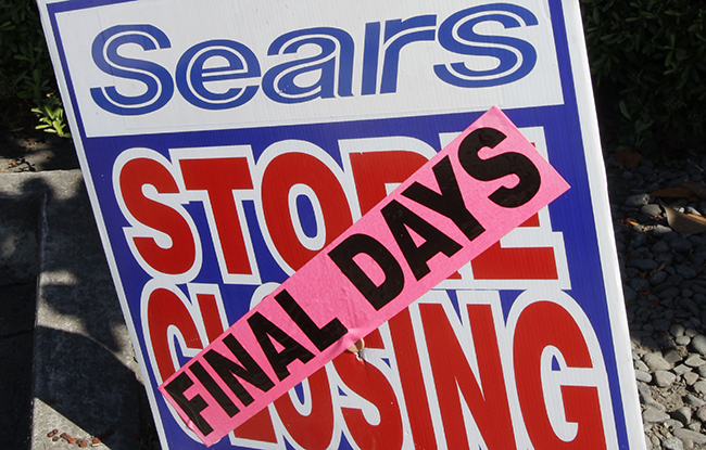 A Sears closing in Mountain View, Calif.