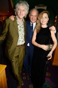 Sir Bob Geldof, Charles Finch and Jeanne Marine 2017 Pre-BAFTA Cocktail Party
