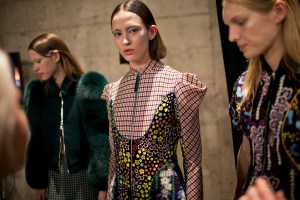 Backstage at Mary Katrantzou RTW Fall 2017