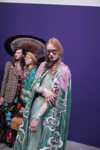 Backstage at Gucci RTW Fall 2017