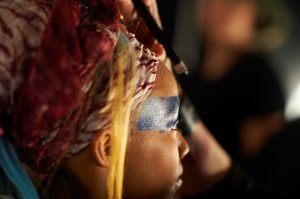Backstage at Chromat RTW Fall 2017
