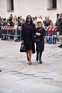 Naomi Campbell and Donatella Versace