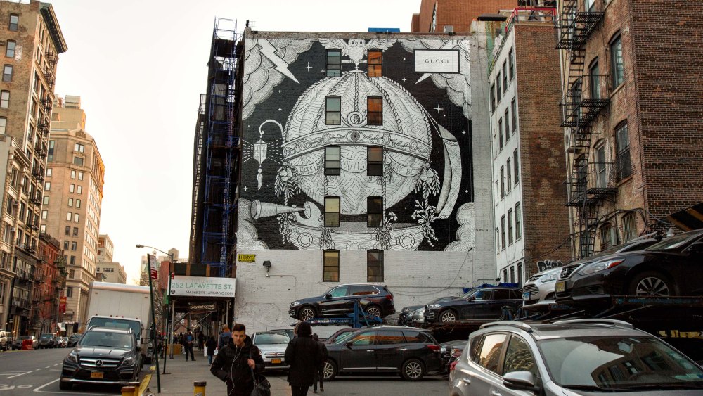 Gucci's Colossal Wall on Lafayette Street