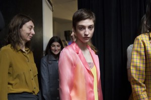 Backstage at Maryam Nassir Zadeh RTW Fall 2017