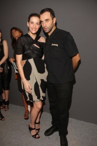 Liv Tyler and Riccardo Tisci backstage at the Givenchy Fall 2009 Haute Couture show