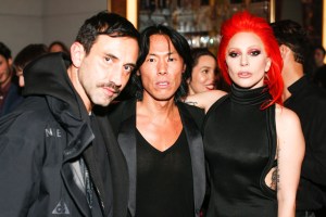 Riccardo Tisci, Steven Gan and Lady Gaga