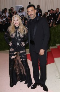 Madonna and Riccardo Tisci at the MET Gala celebrating the opening of Manus x Machina: Fashion in an Age of Technology
