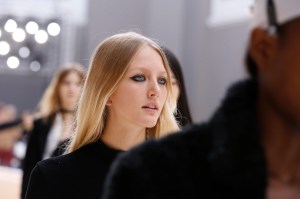 Backstage at Chloé RTW Fall 2017