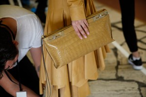 Backstage at Loewe RTW Fall 2017