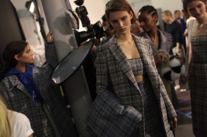 Backstage at Off White RTW Fall 2017