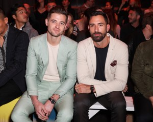 Robbie Rogers and Warren Alfie Baker in the front rowHermes DWNTWNMEN fashion show, Front Row, Los Angeles, USA - 09 Mar 2017