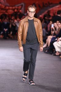Model on the catwalkHermes DWNTWNMEN fashion show, Runway, Los Angeles, USA - 09 Mar 2017