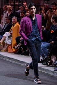 Model on the catwalkHermes DWNTWNMEN fashion show, Runway, Los Angeles, USA - 09 Mar 2017