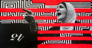 Ann Lewis aka GILF! "Linda" Inspired by Linda Sarsour - The Untitled Space - SHE INSPIRES Exhibit - May 2017