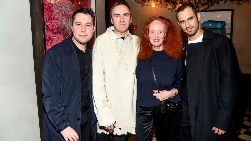 Nick Vogelson, Raf Simons, Grace Coddington, Jean Georges D'Orazio