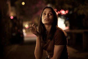 Freida Pinto as Jas Mitra in Guerrilla (Episode 2). Photo: Sky UK Limited/SHOWTIME