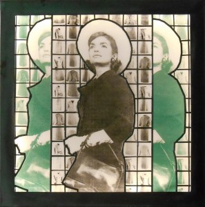 Joseph Cavalieri "Jackie O in Jade" Inspired by Jackie Kennedy Onassis - SHE INSPIRES Exhibit Artwork, The Untitled Space Gallery, New York - May 2017