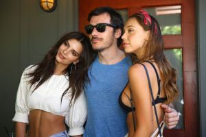 Emily Ratajkowski and guests Levi's hosted brunch, Coachella Valley Music and Arts Festival, Palm Springs, USA - 15 Apr 2017