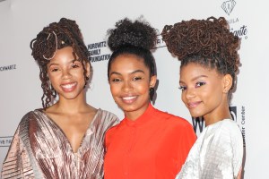 Chloe x Halle, Yara ShahidiWearable Art Gala, California African American Museum, Los Angeles, USA - 29 Apr 2017