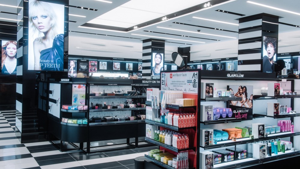 Inside Sephora on 34th street.