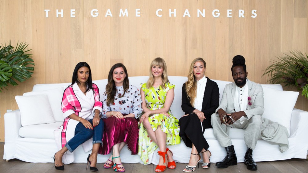 ￼￼￼Amina Muaddi, Paula Cademartori, Mosha Lundstrom Halbert, Mary Alice Malone, Roy Luwolt