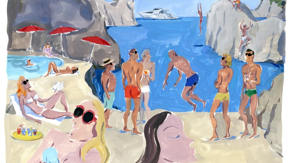 Jean-Philippe Delhomme's illustration for Moncler
