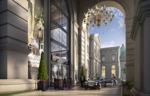 A rendering of the Place Vendome Doha.
