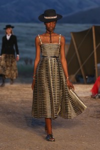 Model on the catwalk Dior Cruise Collection 2018 show, Runway, Los Angeles, USA - 11 May 2017