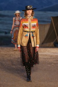 Model on the catwalk Dior Cruise Collection 2018 show, Runway, Los Angeles, USA - 11 May 2017