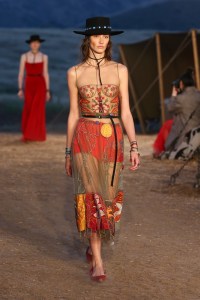 Model on the catwalk Dior Cruise Collection 2018 show, Runway, Los Angeles, USA - 11 May 2017
