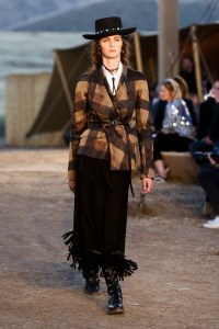 Model on the catwalk Dior Cruise Collection 2018 show, Runway, Los Angeles, USA - 11 May 2017