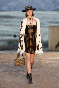 Model on the catwalk Dior Cruise Collection 2018 show, Runway, Los Angeles, USA - 11 May 2017