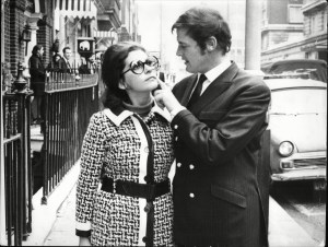 Roger Moore and Italian actress Luisa Mattioli. He married her In 1969 and divorced her In 1993. They had two children.