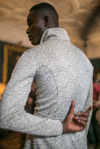 Backstage at Edward Crutchley Men's Spring 2018