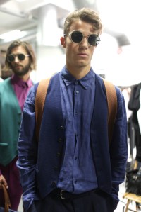 Backstage at Giorgio Armani Men's Spring 2018