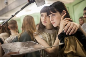 Backstage at J.W.Anderson spring 2017 show