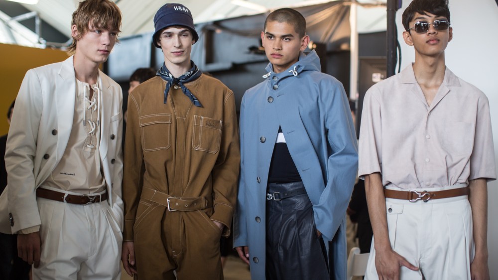 Backstage at Boss Men's Spring 2018