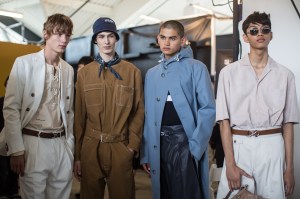 Backstage at Boss Men's Spring 2018