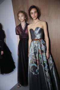 Backstage at Christian Dior Couture Fall 2017