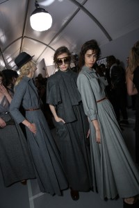 Backstage at Christian Dior Couture Fall 2017