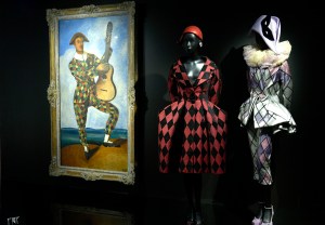 Designs by Gianfranco Ferré and John Galliano in the Dior exhibition at Les Arts Décoratifs. 