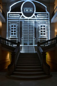 The entrance of the Dior exhibition at Les Arts Décoratifs.  