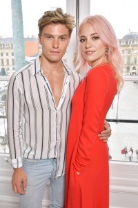 Oliver Cheshire and Pixie Lott at Schiaparelli