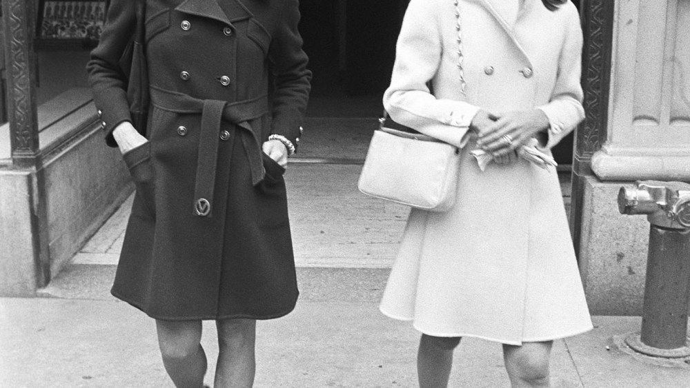 Former first lady and editor for Doubleday, Jacqueline Kennedy Onassis and her sister interior designer and socialite Lee Radziwill exit Maxmillian's on May 18, 1970.Jacqueline Kennedy Onassis, New York