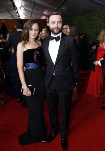 Alexis Bledel, Vincent Kartheiser. Alexis Bledel, left, and Vincent Kartheiser arrive at the 69th Primetime Emmy Awards, at the Microsoft Theater in Los Angeles69th Primetime Emmy Awards - Red Carpet, Los Angeles, USA - 17 Sep 2017