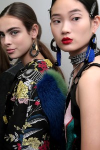 Backstage at Diane von Furstenberg RTW Spring 2018