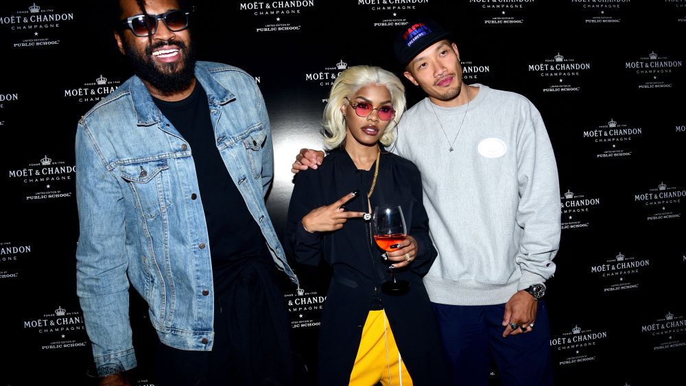 Maxwell Osborne, Teyana Taylor, Dao-yi ChowMoet & Chandon by Public School launch celebration, Fulton Market, Spring Summer 2018, New York Fashion Week, USA - 10 Sep 2017